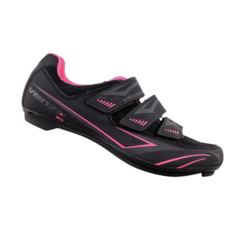Venzo Bike Bicycle Women's Ladies Cycling Riding Shoes - Compatible with Peloton, for for Shimano SPD & Look ARC Delta - Perfect for Indoor Exercise Bikes & Road Racing - with Look Delta Cleats - Size - Image 4
